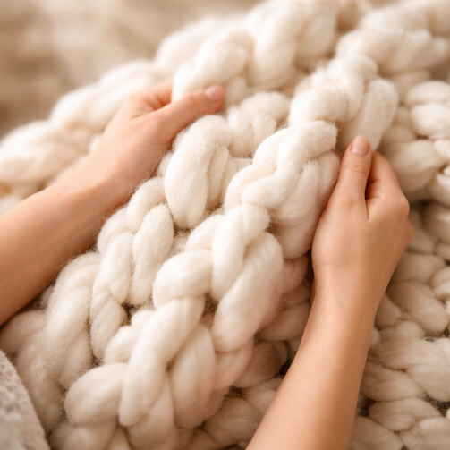 Ritual Comfort Blanket - Custom Knit