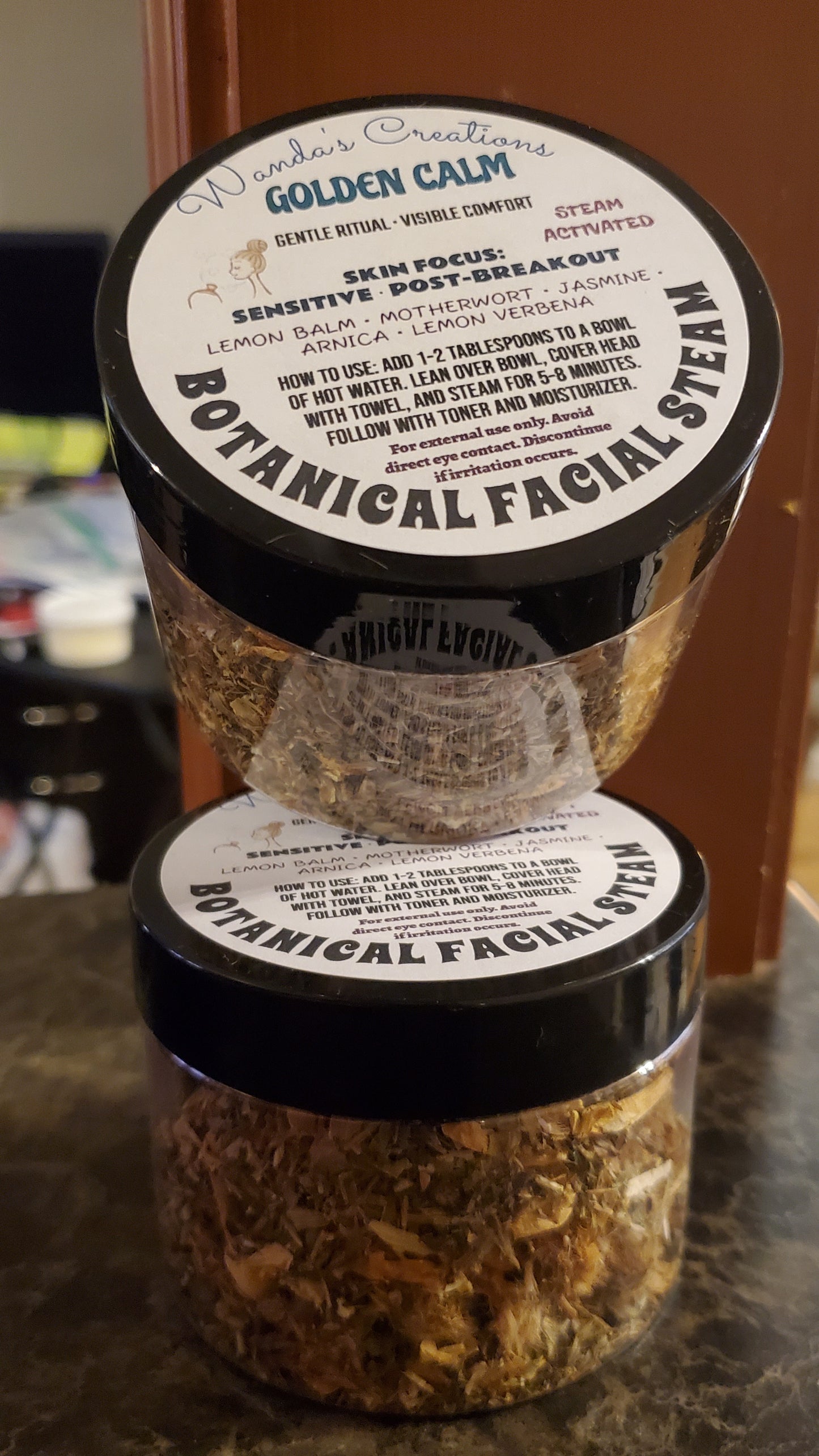 Golden Calm Botanical Facial Steam