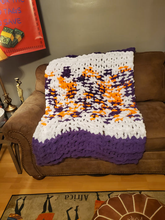 Ritual Comfort Throw — Soft Citrus Plum