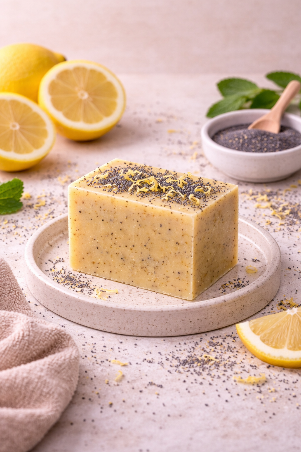 Lemon Poppy Soap