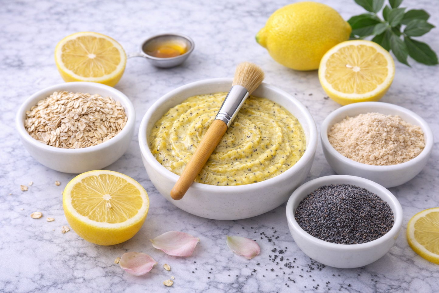 Lemon Poppy Brightening Face Mask