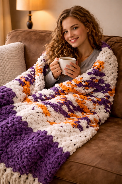 Ritual Comfort Throw — Soft Citrus Plum